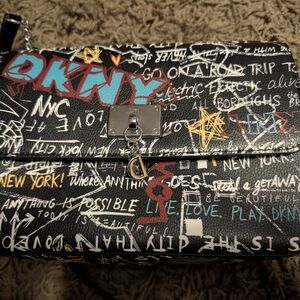 DKNY Multicolor Graffiti Crossbody Bag